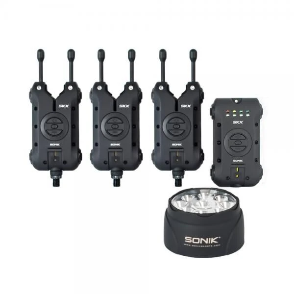 Sonik SKX Alarm Set 3+1 + Free Bivvy Light 1 Sonik SKX Alarm Set 3+1 + Free Bivvy Light