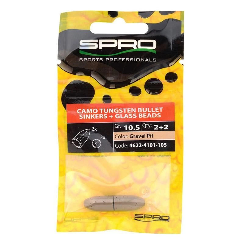 Spro Tungsten Camo Bullet Sinkers Gravel Pit 2 Spro Tungsten Camo Bullet Sinkers Gravel Pit - Afbeelding 2