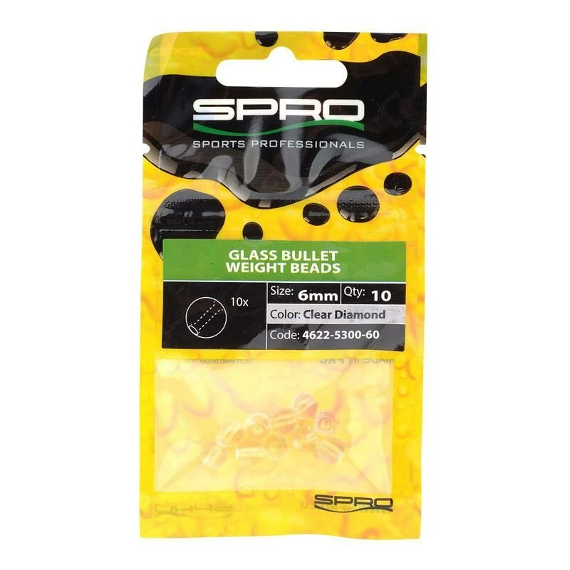 Spro Round Smooth Glass Beads Clear Diamond 2 Spro Round Smooth Glass Beads Clear Diamond - Afbeelding 2