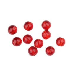 Spro Round Smooth Glass Beads Red Ruby